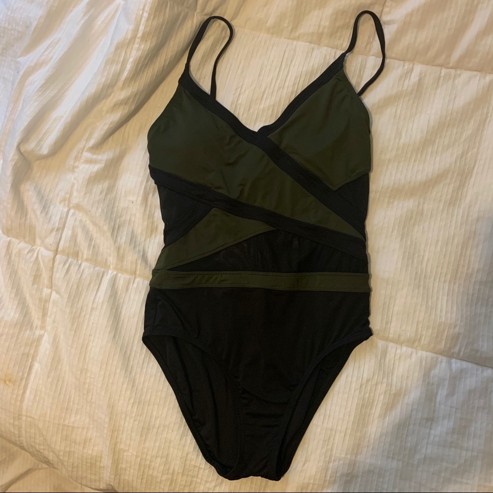 S One Piece Bathing Suite Cut out